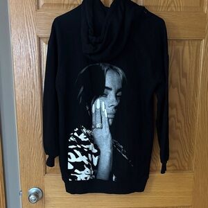 Billy Eilish Black Hoodie Sweatshirt Hooded Dress